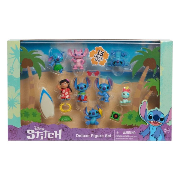 Pack 8 figuras Deluxe Stitch - Disney Lilo & Stitch