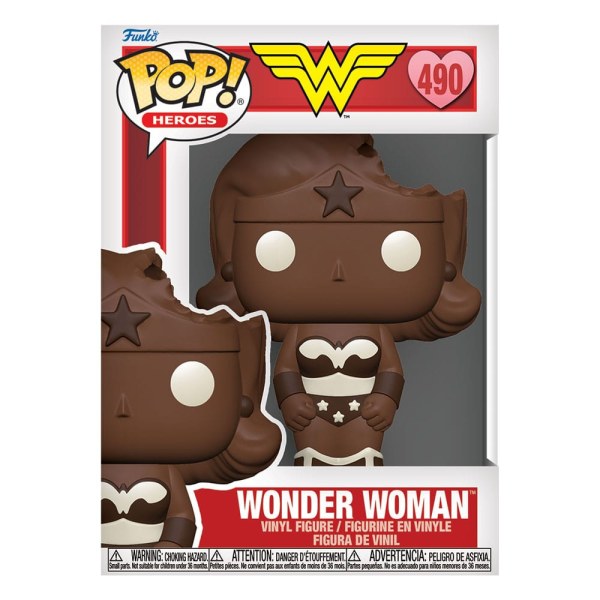 FUNKO POP! 490 San Valentín Mujer Maravilla (Val Choc) - DC Comics