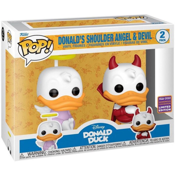 FUNKO POP! Donald Ángel y Diablo Excluido - Disney Donald