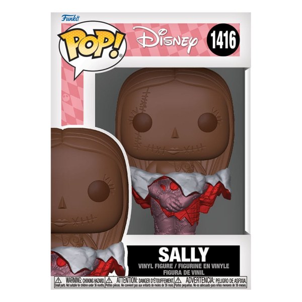 Figura de vinilo de Disney Sally (Val Choc) de 9 cm de la colección de San Valentín de la POP! de Navidad antes de Navidad
