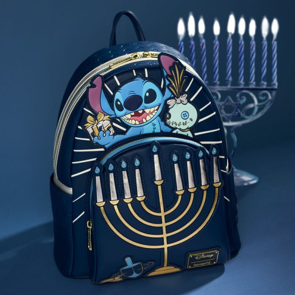 Mini Mochila con luz Stitch Menorá de Hanukkah - DISNEY LOUNGEFLY