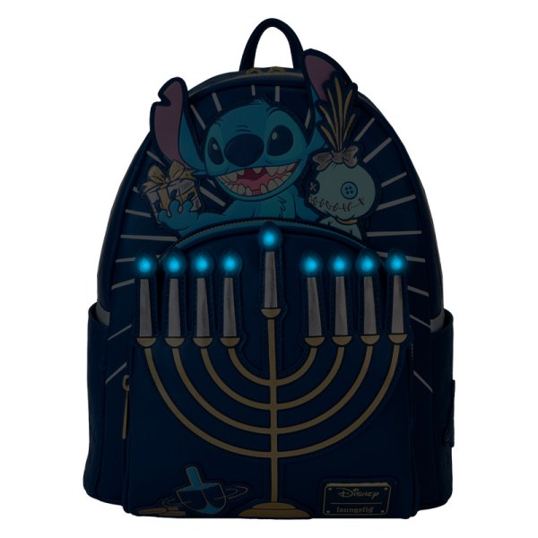 Mini Mochila con luz Stitch Menorá de Hanukkah - DISNEY LOUNGEFLY
