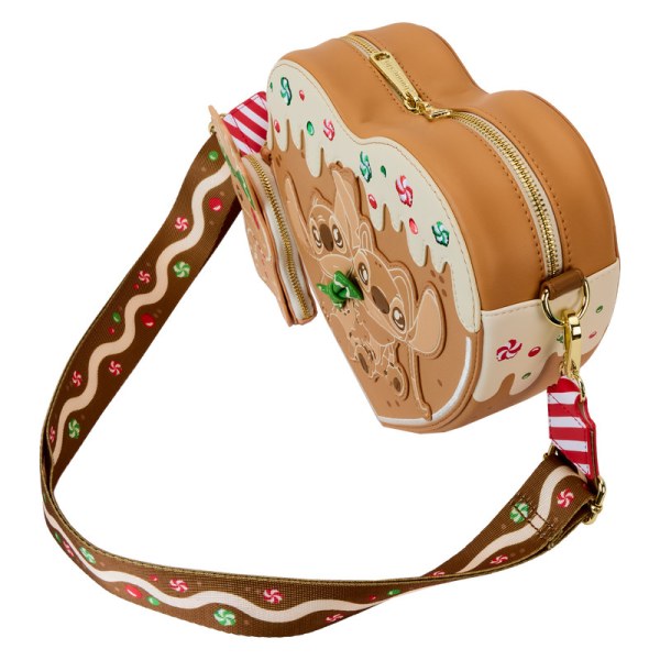 Bolso Bandolera con monedero y diseño de corazón de jengibre ángel y Stitch - DISNEY LOUNGEFLY