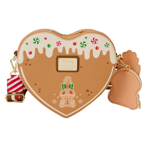 Bolso Bandolera con monedero y diseño de corazón de jengibre ángel y Stitch - DISNEY LOUNGEFLY