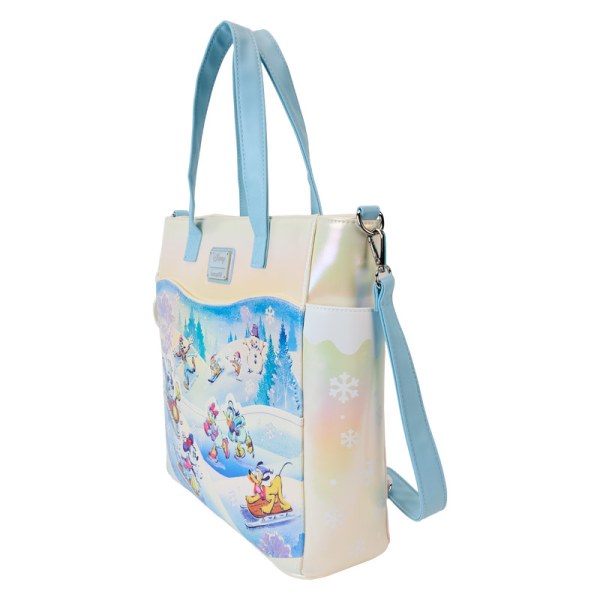 Mochilas convertible y Bolsa Tote de Mickey y Amigos en Winter Wonderland Scene - DISNEY LOUNGEFLY