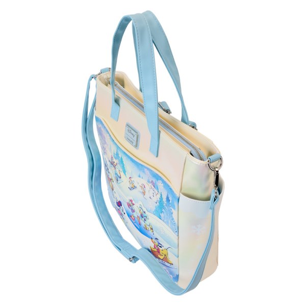 Mochilas convertible y Bolsa Tote de Mickey y Amigos en Winter Wonderland Scene - DISNEY LOUNGEFLY