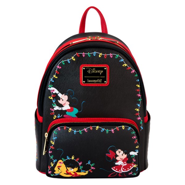 Mini Mochila con luces Navidad Mickey y Amigos - DISNEY LOUNGEFLY