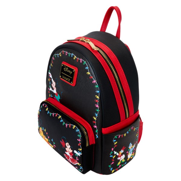 Mini Mochila con luces Navidad Mickey y Amigos - DISNEY LOUNGEFLY