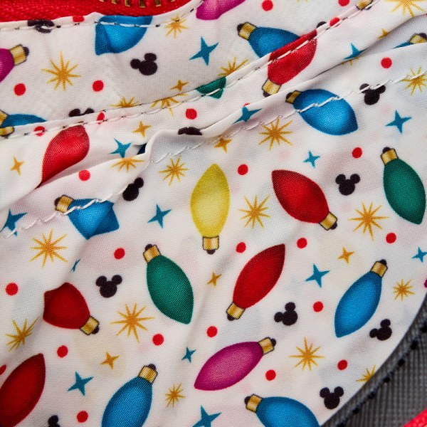 Bolso Bandolera Mickey y Amigos Decoraciones iluminado Navidad - DISNEY LOUNGEFLY