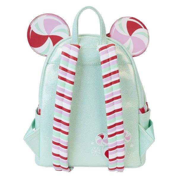 Mini mochila Minnie Holiday Peppermint Ornaments - DISNEY LOUNGEFLY