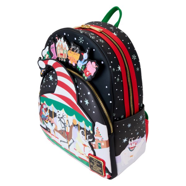 Mini Mochila carrusel de bastones de caramelo - DISNEY LOUNGEFLY Pesadilla antes de Navidad