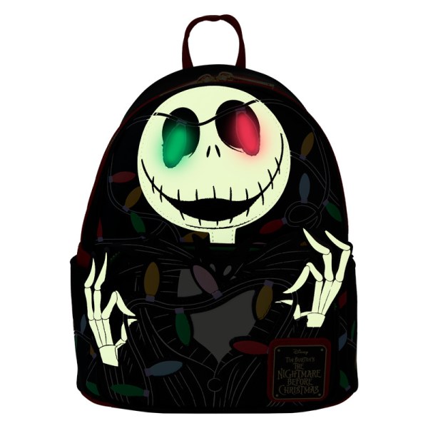 Mini Mochila luminosa Jack Wrapped In Lights - DISNEY LOUNGEFLY Pesadilla antes de Navidad