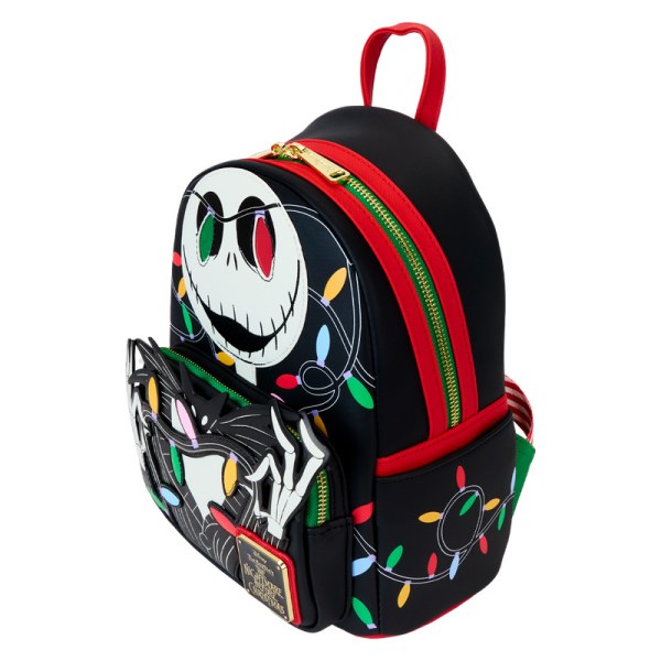 Mini Mochila luminosa Jack Wrapped In Lights - DISNEY LOUNGEFLY Pesadilla antes de Navidad