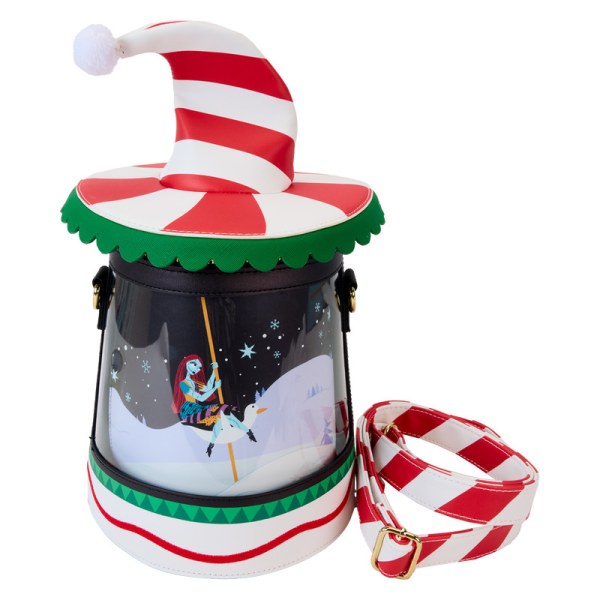 Bolso Bandolera carrusel de bastones de caramelo giratorio - DISNEY LOUNGEFLY Pesadilla antes de Navidad