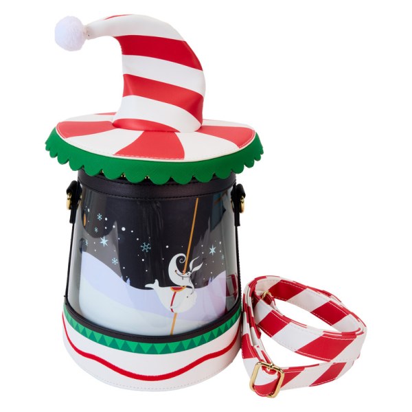 Bolso Bandolera carrusel de bastones de caramelo giratorio - DISNEY LOUNGEFLY Pesadilla antes de Navidad