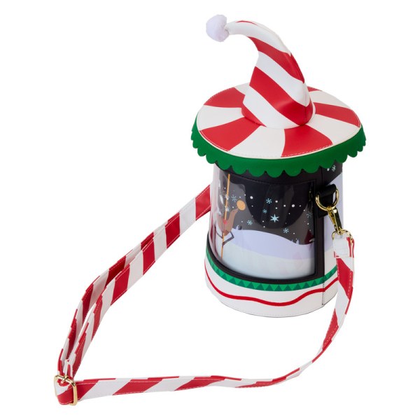 Bolso Bandolera carrusel de bastones de caramelo giratorio - DISNEY LOUNGEFLY Pesadilla antes de Navidad