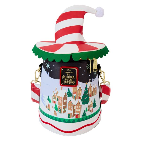 Bolso Bandolera carrusel de bastones de caramelo giratorio - DISNEY LOUNGEFLY Pesadilla antes de Navidad