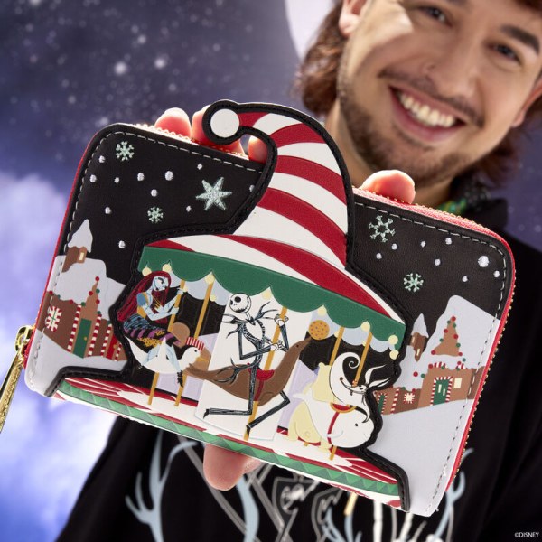 Cartera carrusel de bastones de caramelo - DISNEY LOUNGEFLY Pesadilla antes de Navidad