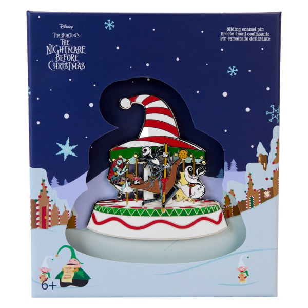 Pin caja de colección Candy Cane Carousel - DISNEY LOUNGEFLY Pesadilla antes de Navidad