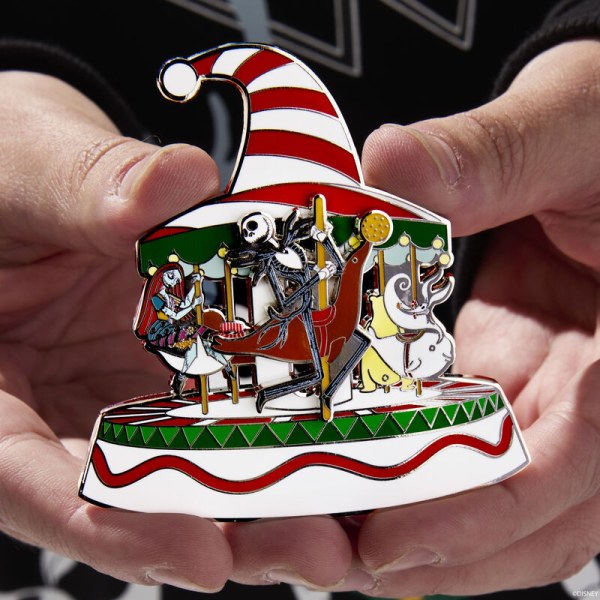Pin caja de colección Candy Cane Carousel - DISNEY LOUNGEFLY Pesadilla antes de Navidad