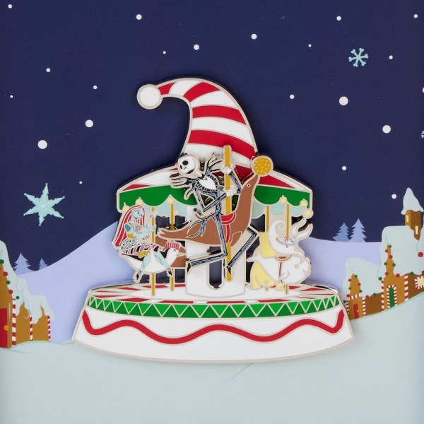Pin caja de colección Candy Cane Carousel - DISNEY LOUNGEFLY Pesadilla antes de Navidad