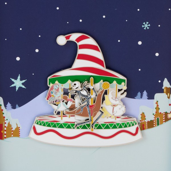 Pin caja de colección Candy Cane Carousel - DISNEY LOUNGEFLY Pesadilla antes de Navidad