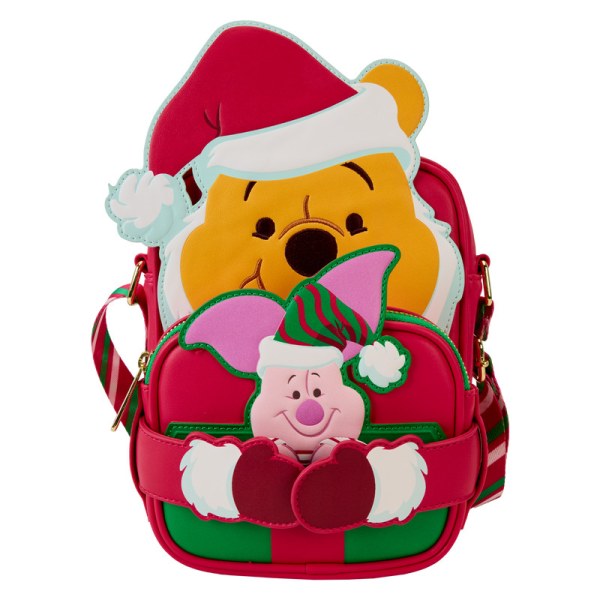 Bolso Bandolera con monedero Winnie cosplay de Santa y Piglet - DISNEY LOUNGEFLY Winnie The Pooh