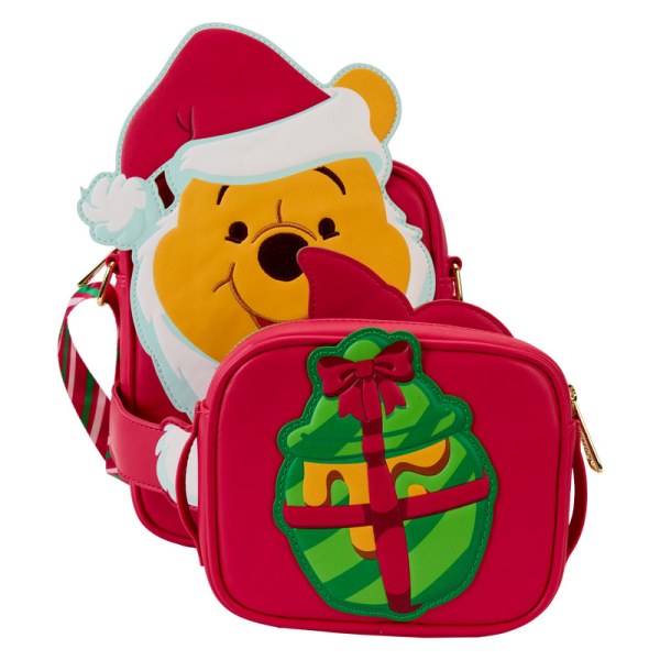 Bolso Bandolera con monedero Winnie cosplay de Santa y Piglet - DISNEY LOUNGEFLY Winnie The Pooh