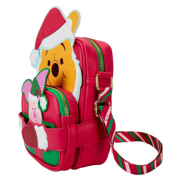 Bolso Bandolera con monedero Winnie cosplay de Santa y Piglet - DISNEY LOUNGEFLY Winnie The Pooh