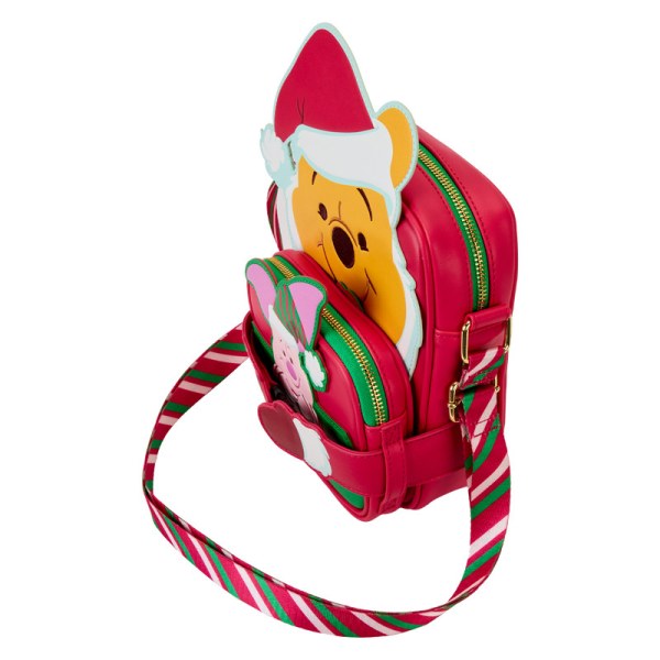 Bolso Bandolera con monedero Winnie cosplay de Santa y Piglet - DISNEY LOUNGEFLY Winnie The Pooh