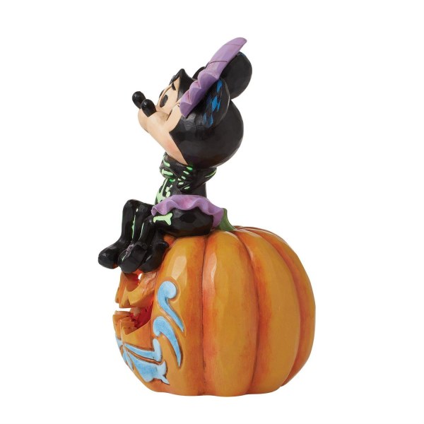 Figura de calabaza LED Mickey y Minnie Esqueletos - DISNEY TRADITIONS