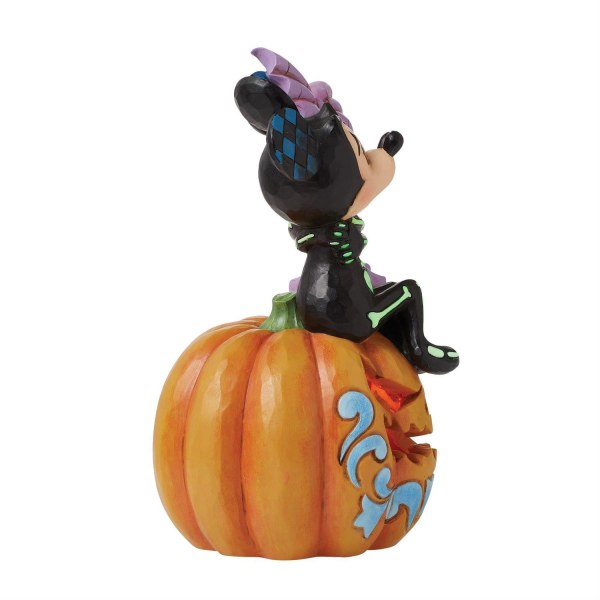 Figura de calabaza LED Mickey y Minnie Esqueletos - DISNEY TRADITIONS