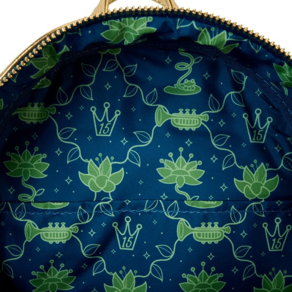 Mini Mochila luminosa Tiana y el príncipe Naveen - DISNEY LOUNGEFLY The Princess and the Frog 15.º aniversario
