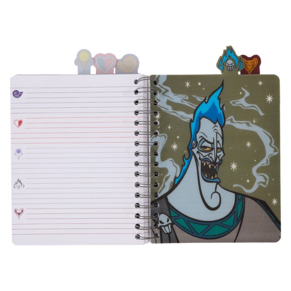 Diario con espiral iridiscente y pestañas - Villanos de DISNEY LOUNGEFLY