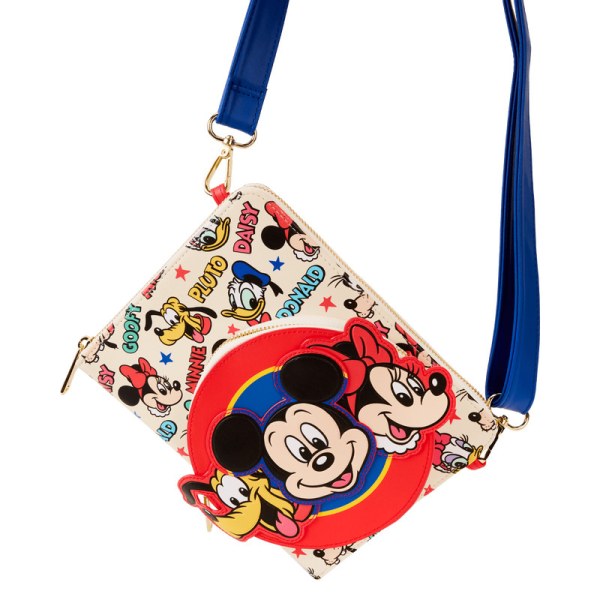Diario bandolera rellenable Mickey & Amigos - DISNEY LOUNGEFLY