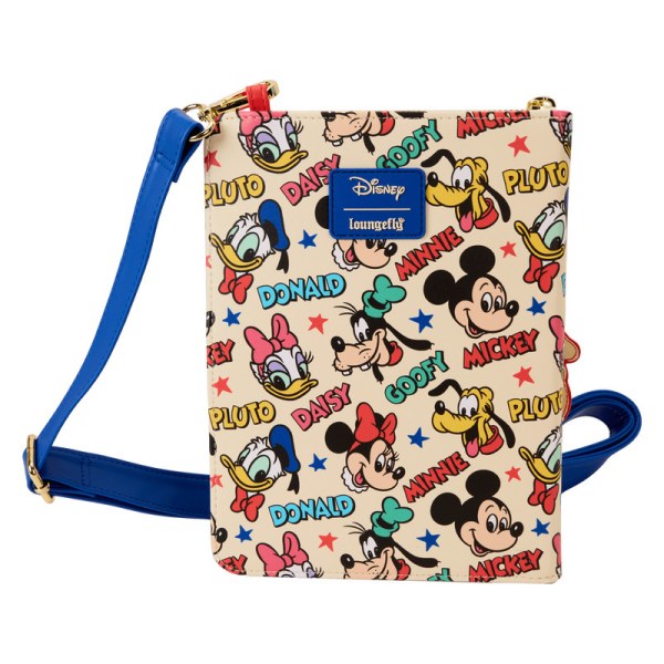 Diario bandolera rellenable Mickey & Amigos - DISNEY LOUNGEFLY