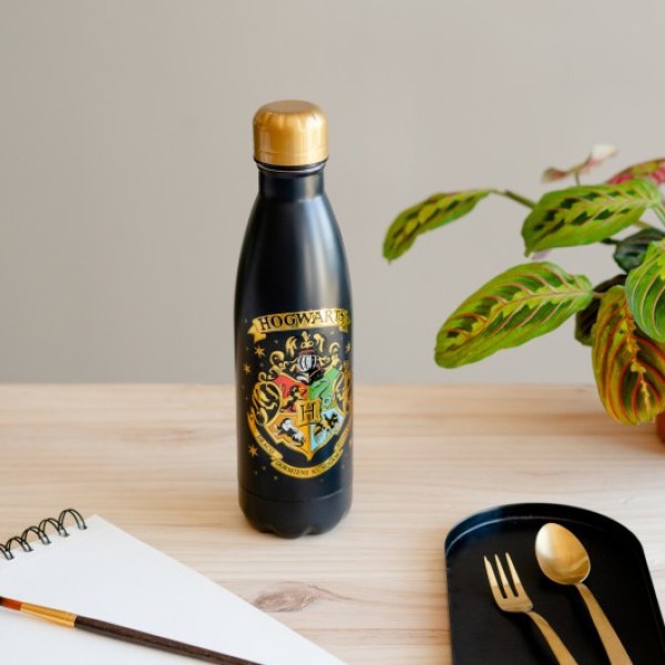 BOTELLA ISOTERMICA DE METAL HOGWARTS - HARRY POTTER