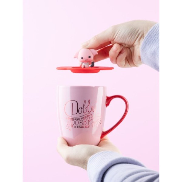 TAZA PREMIUM CON TAPA DOBBY - HARRY POTTER