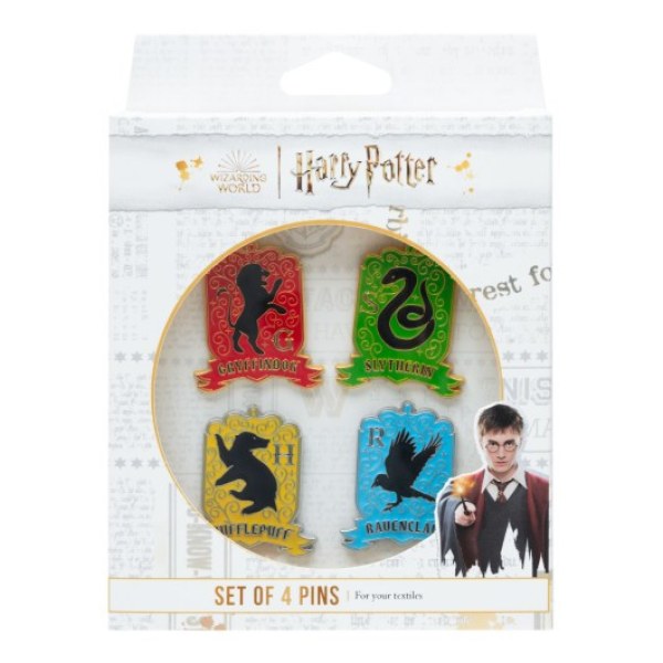 SET DE 4 PINS DE LAS CASAS DE HOGWARTS - HARRY POTTER