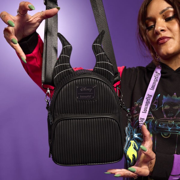 Mini Mochila y Bolso Bandolera Maléfica Dragon - DISNEY LOUNGEFLY La Bella Durmiente