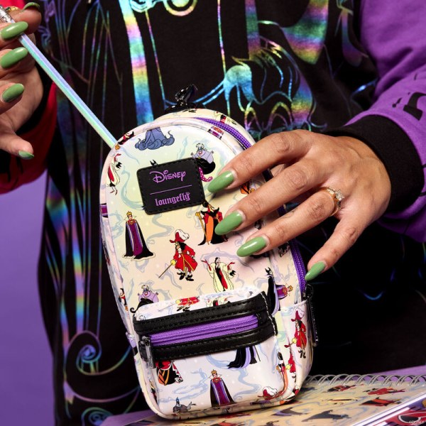Estuche para lápices Mini Mochila iridiscente Villanos - DISNEY LOUNGEFLY