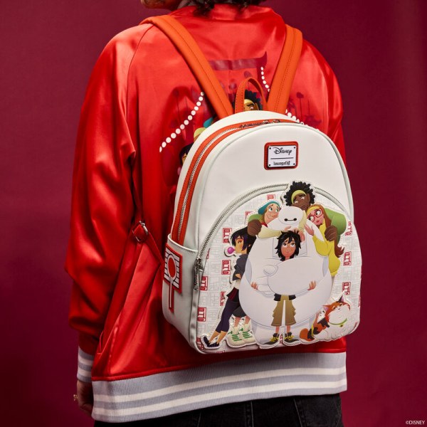 Mini Mochila Baymax & Amigos - DISNEY LOUNGEFLY Big Hero 6 10.º aniversario