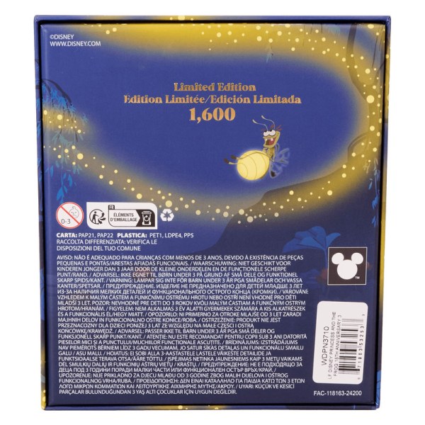 Pin caja de coleccionista Tiana y Naveen Glow - DISNEY LOUNGEFLY La princesa y el sapo 15.º aniversario