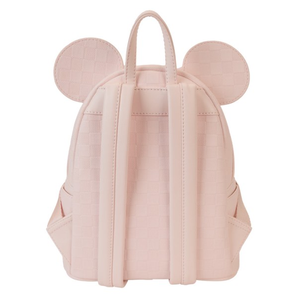 mini mochila con textura de cuadros de Minnie Mouse - DISNEY LOUNGEFLY