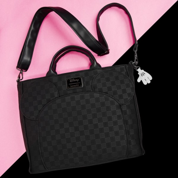 mochilas convertible y Bolsa Tote con textura a cuadros de Mickey Mouse - DISNEY LOUNGEFLY