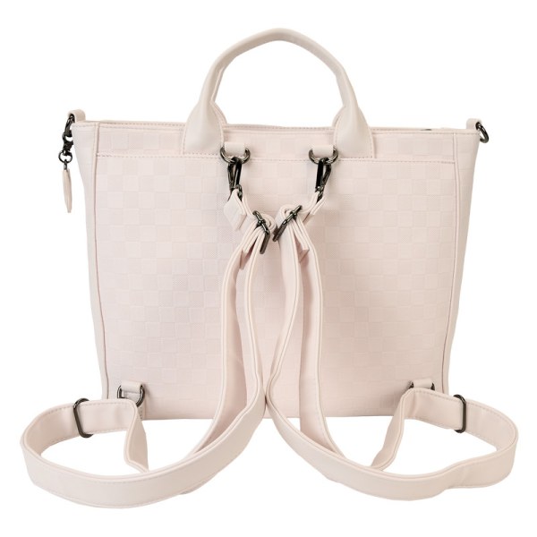 mochilas convertible y Bolsa Tote con textura de cuadros de Minnie Mouse - DISNEY LOUNGEFLY