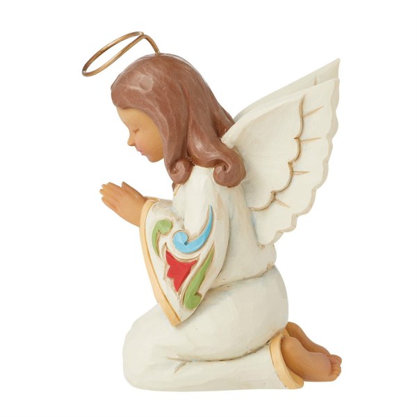 Figura en miniatura de un ángel rezando - Heartwood Creek