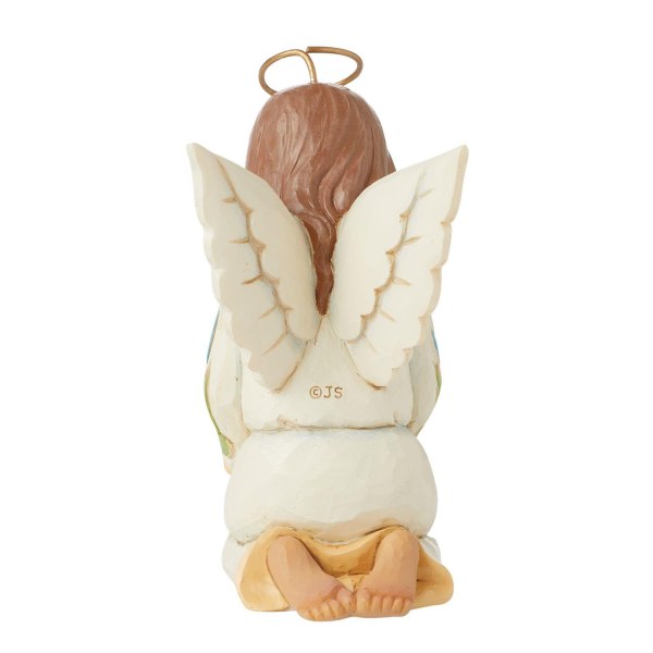 Figura en miniatura de un ángel rezando - Heartwood Creek