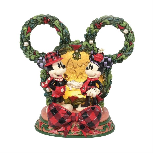 Diorama LED de Mickey y Minnie - Disney Traditions