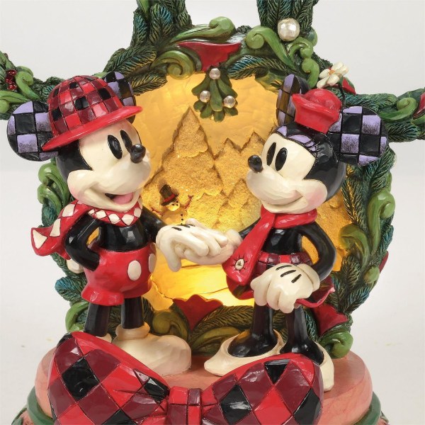 Diorama LED de Mickey y Minnie - Disney Traditions
